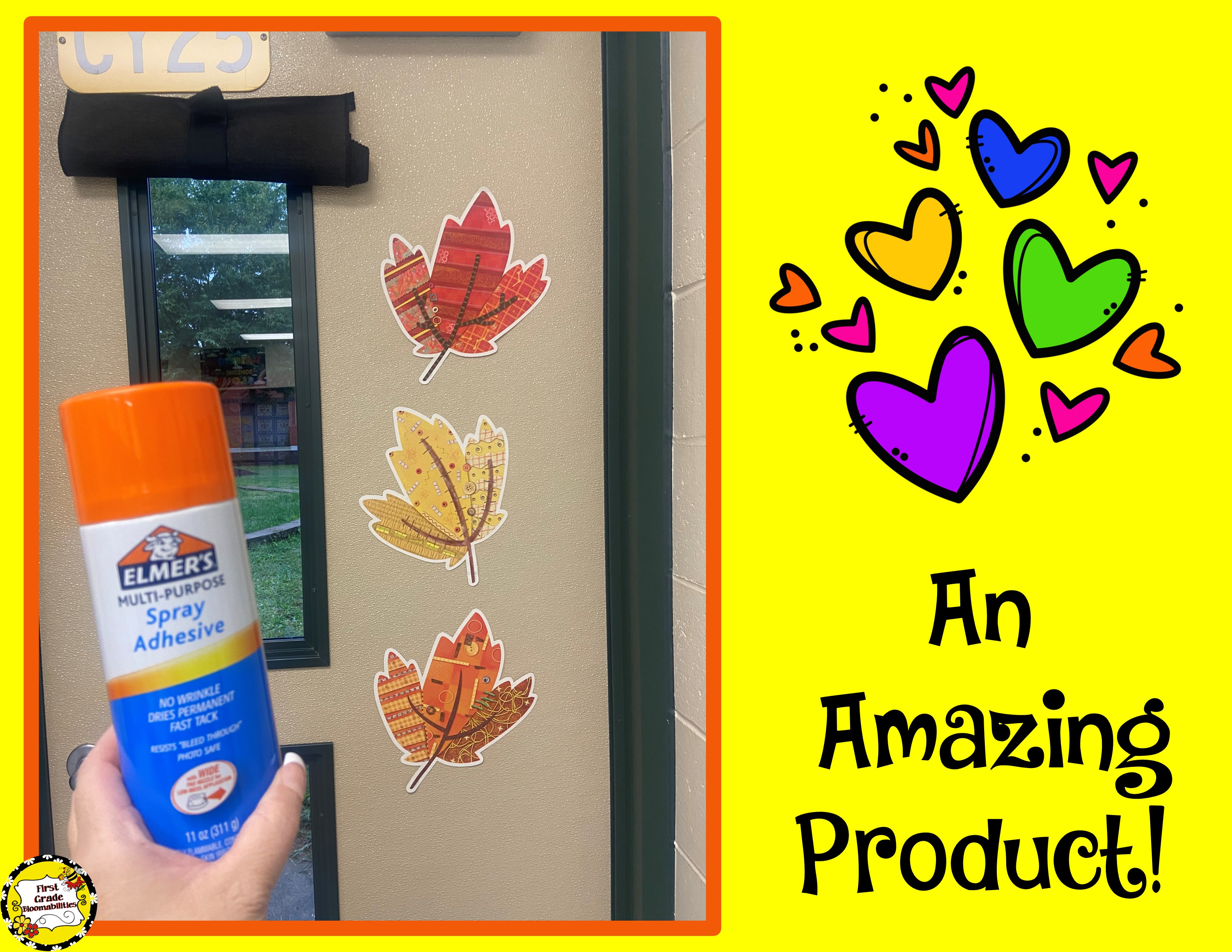 First Grade Bloomabilities: Elmer's Adhesive Spray: Problem Solved